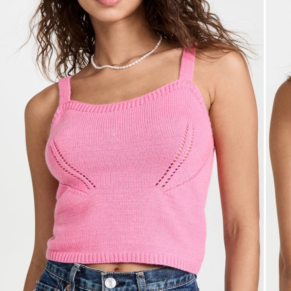 English Factory Pink Knit Women's Top size small